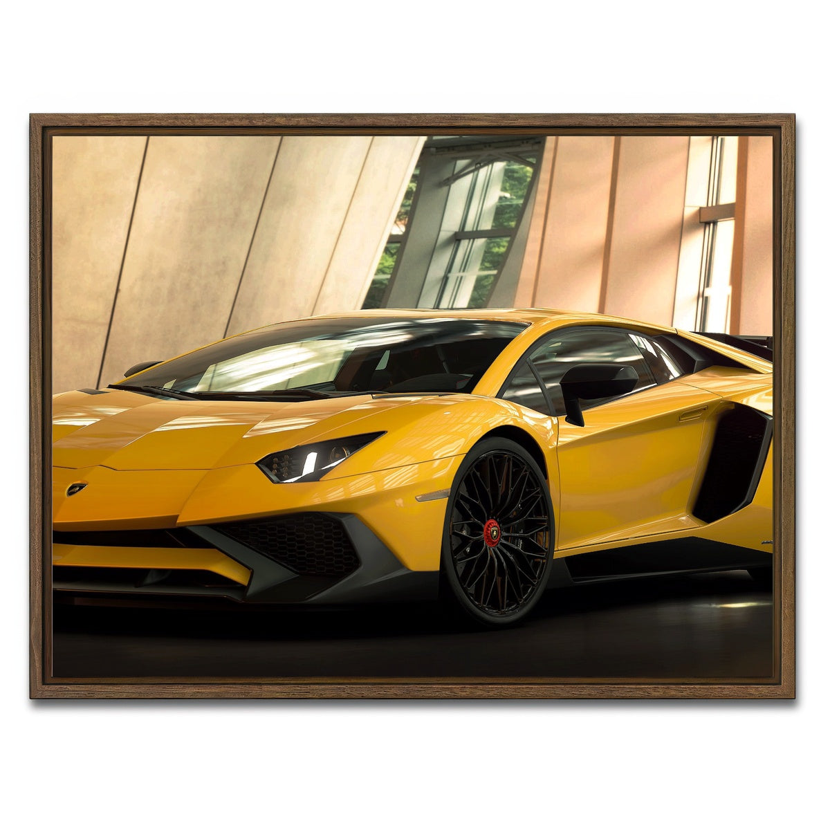 AUTO-MOCKUP WHITE | pikachu-sv | 1 Piece | Walnut Framed Canvas | group=4x3