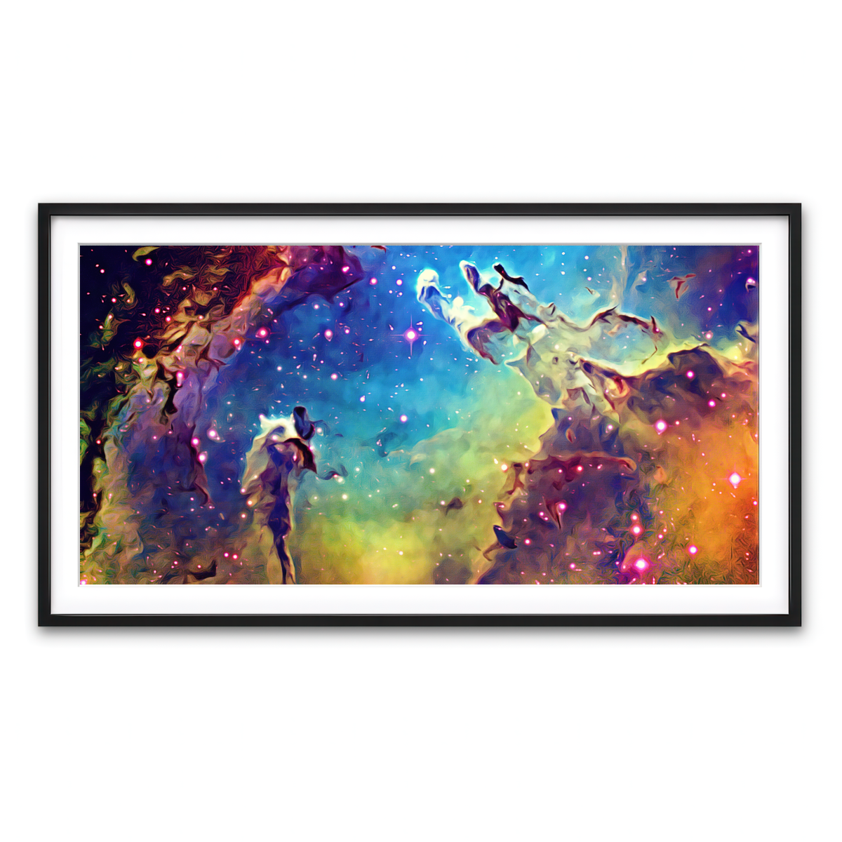 Framed Print 2x1 Black