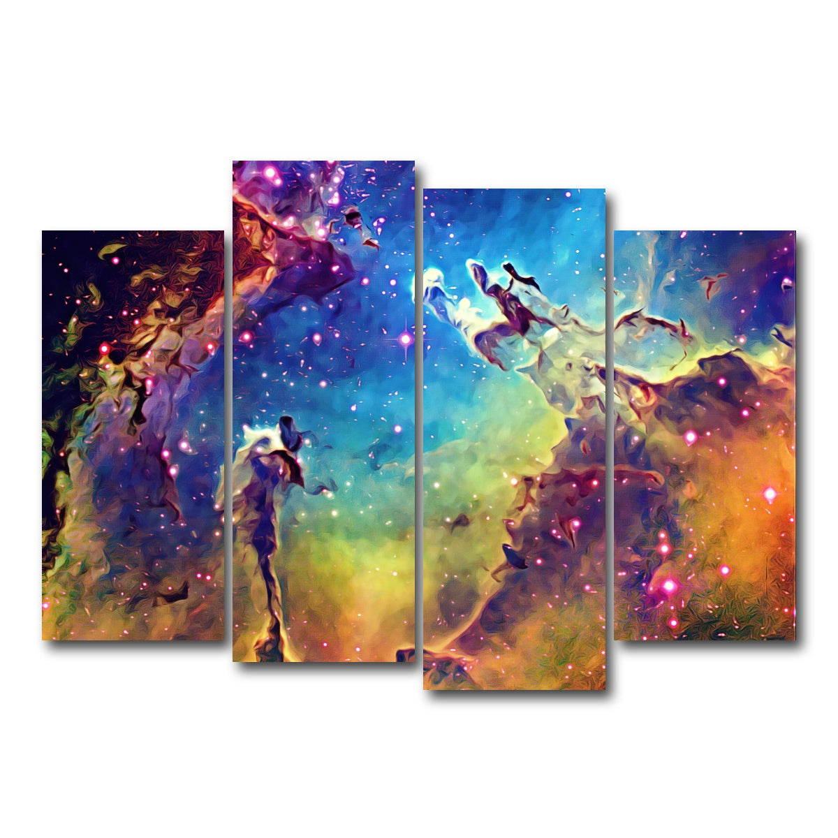 AUTO-MOCKUP WHITE | pillars of creation | 4 Piece | Gallery Wrap Canvas | group=4_normal