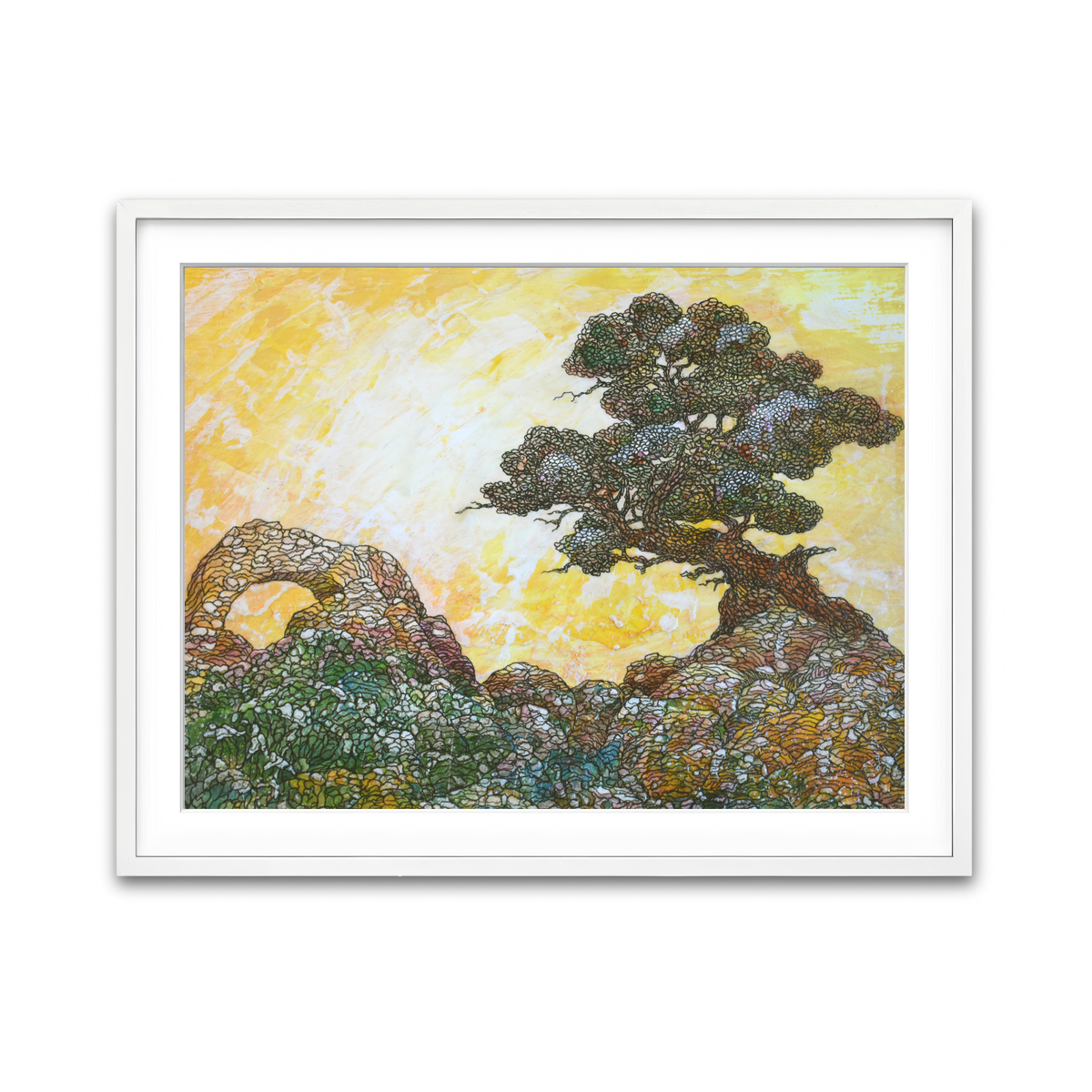 Framed Print 4x3 White