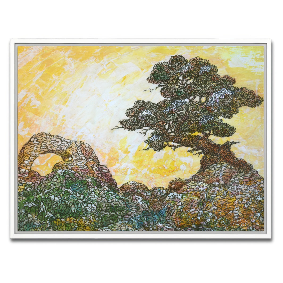 AUTO-MOCKUP WHITE | place of pleasurable existence | 1 Piece | White Framed Canvas | group=4x3