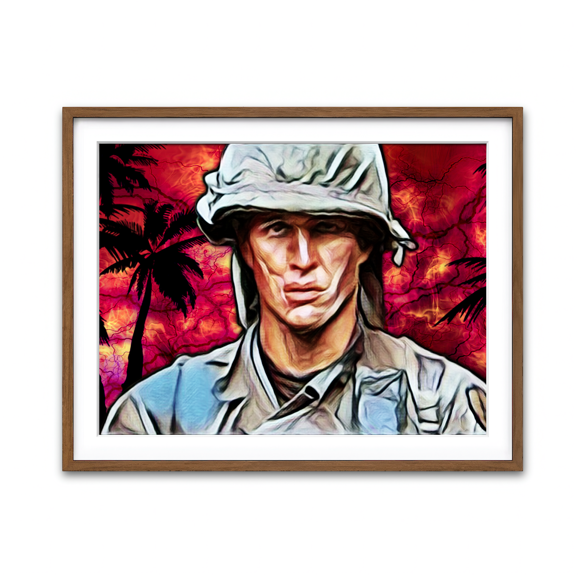 Framed Print 4x3 Walnut