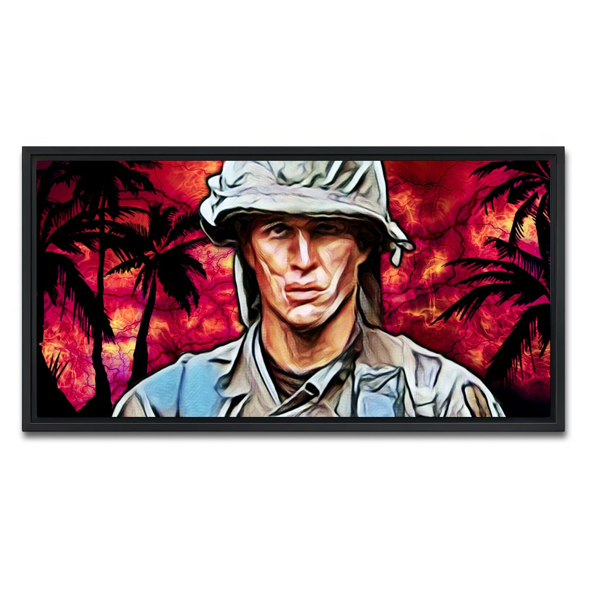 AUTO-MOCKUP WHITE | platoon barnes | 1 Piece | Black Framed Canvas | group=2x1
