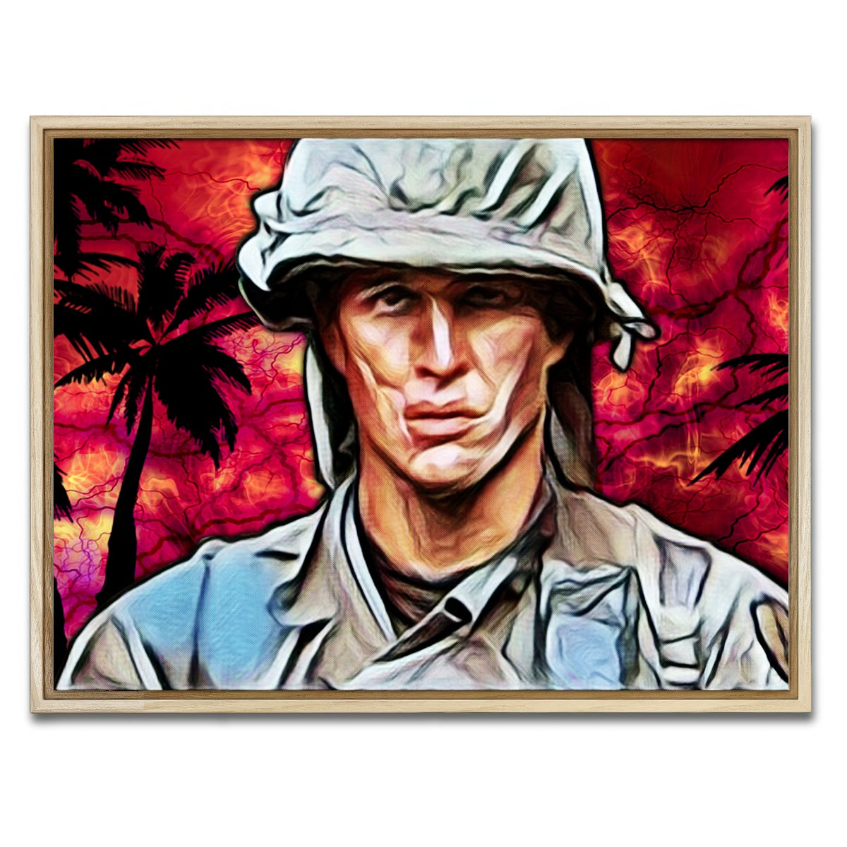 AUTO-MOCKUP WHITE | platoon barnes | 1 Piece | Natural Framed Canvas | group=4x3