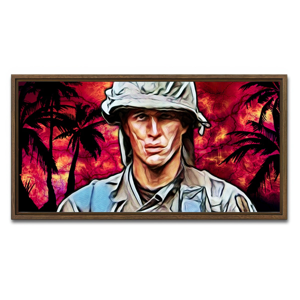 AUTO-MOCKUP WHITE | platoon barnes | 1 Piece | Walnut Framed Canvas | group=2x1