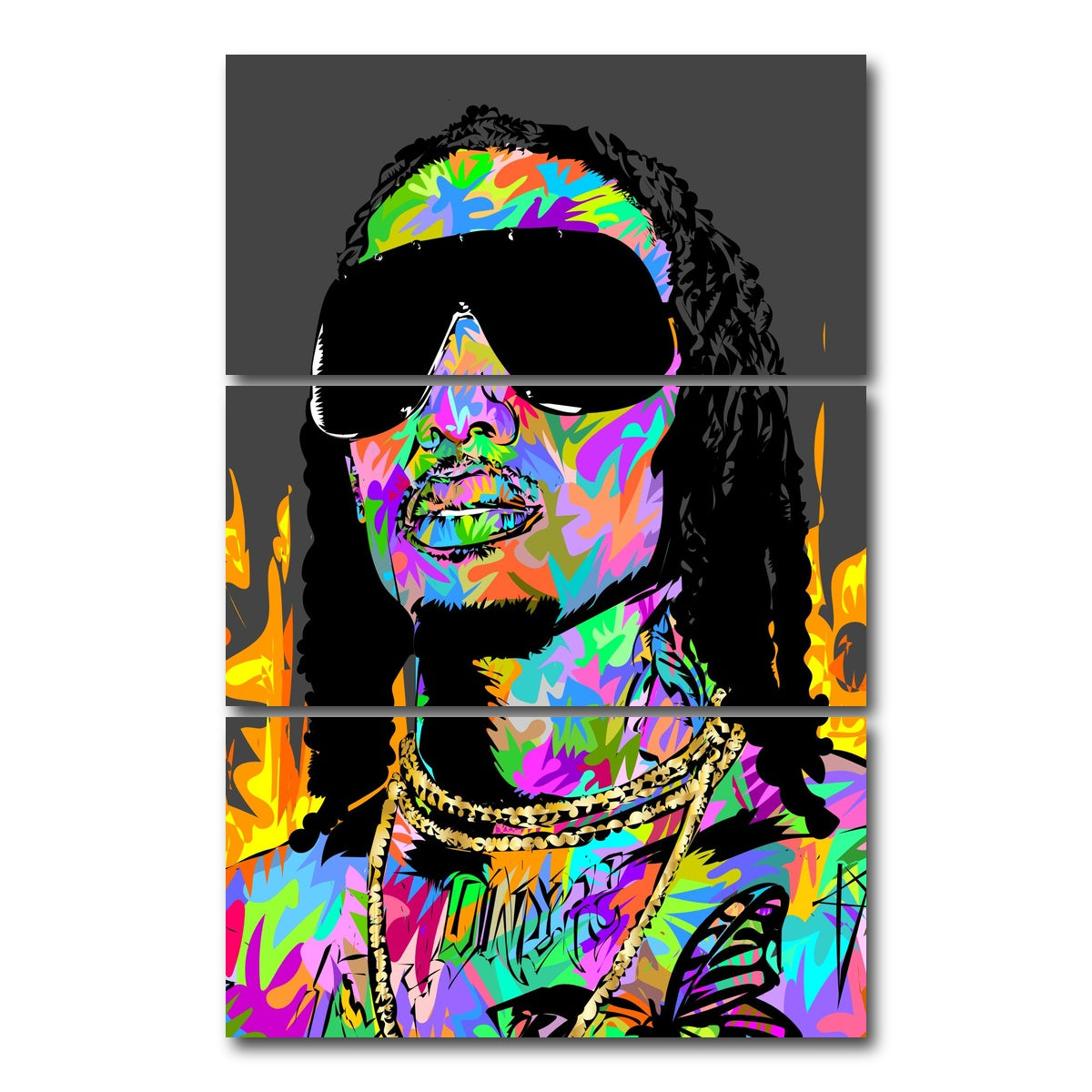 AUTO-MOCKUP WHITE | playboi | 3 Piece | Gallery Wrap Canvas | group=12x24_stacked