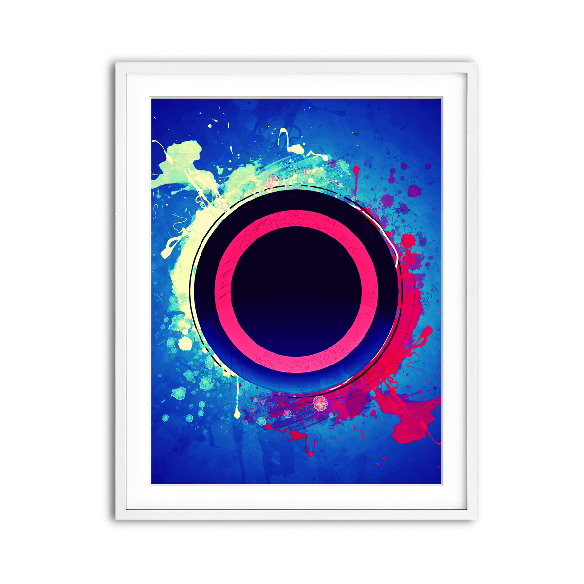 Framed Print 3x4 White