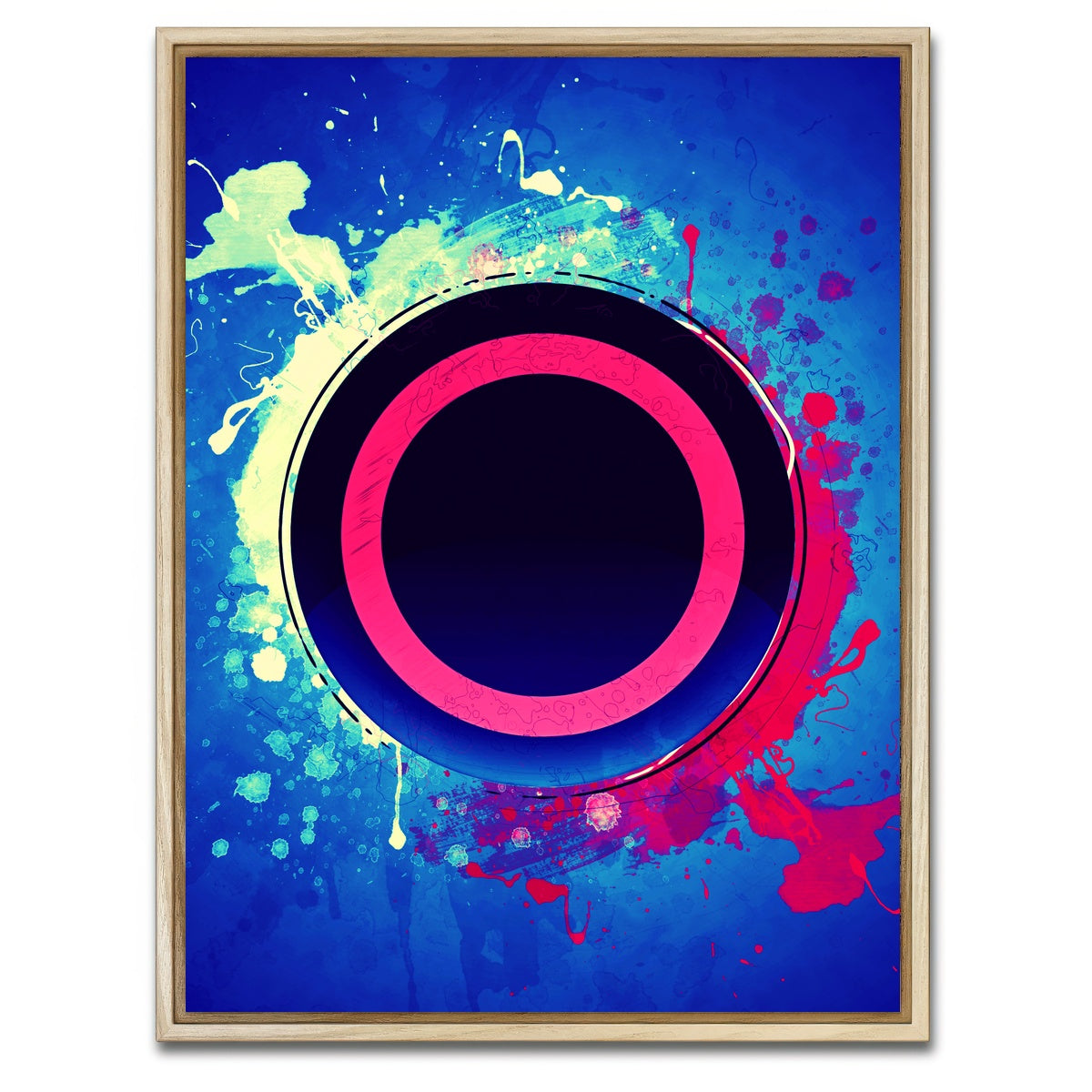 AUTO-MOCKUP WHITE | playstation circle | 1 Piece | Natural Framed Canvas | group=3x4