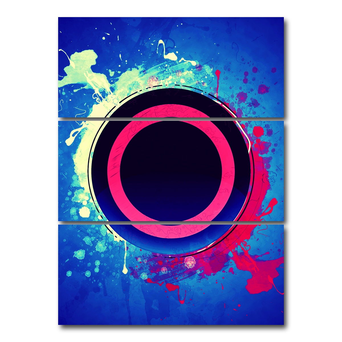 AUTO-MOCKUP WHITE | playstation circle | 3 Piece | Gallery Wrap Canvas | group=8x18_stacked