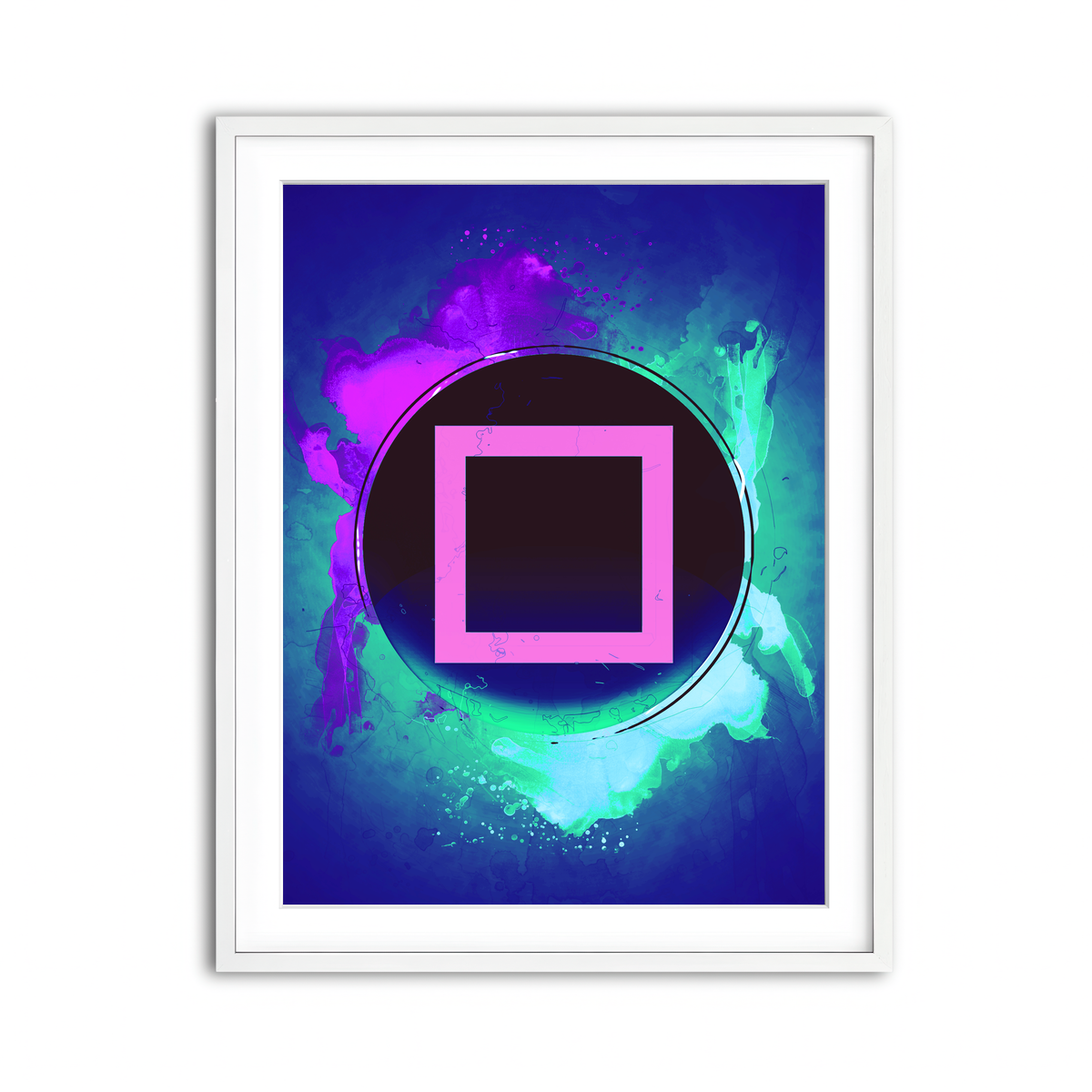 Framed Print 3x4 White