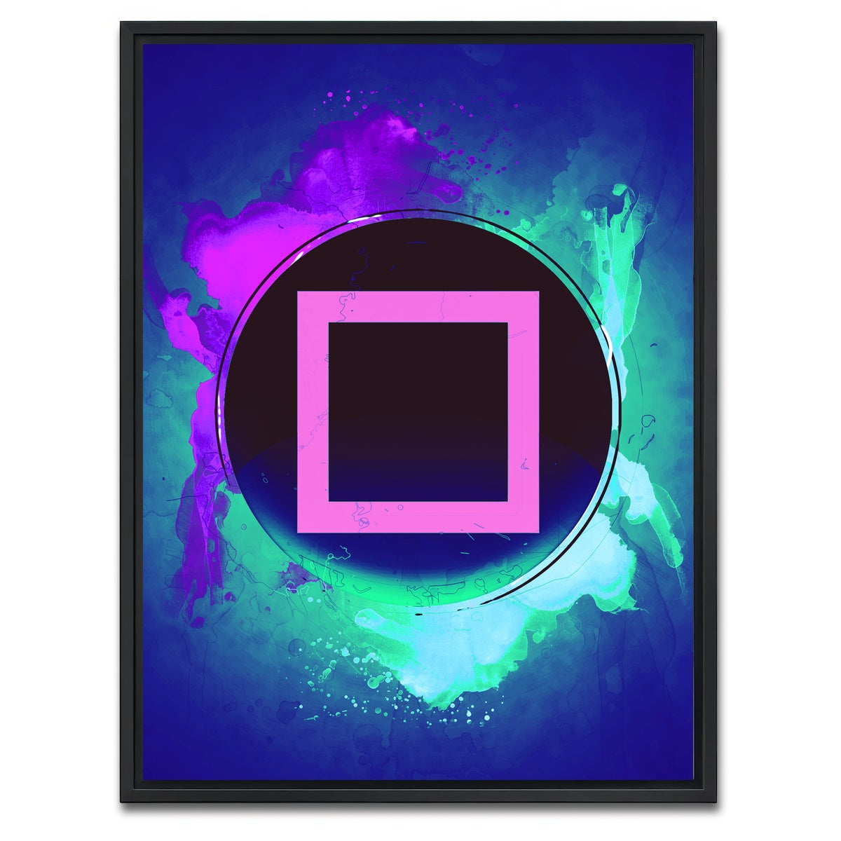AUTO-MOCKUP WHITE | playstation square | 1 Piece | Black Framed Canvas | group=3x4