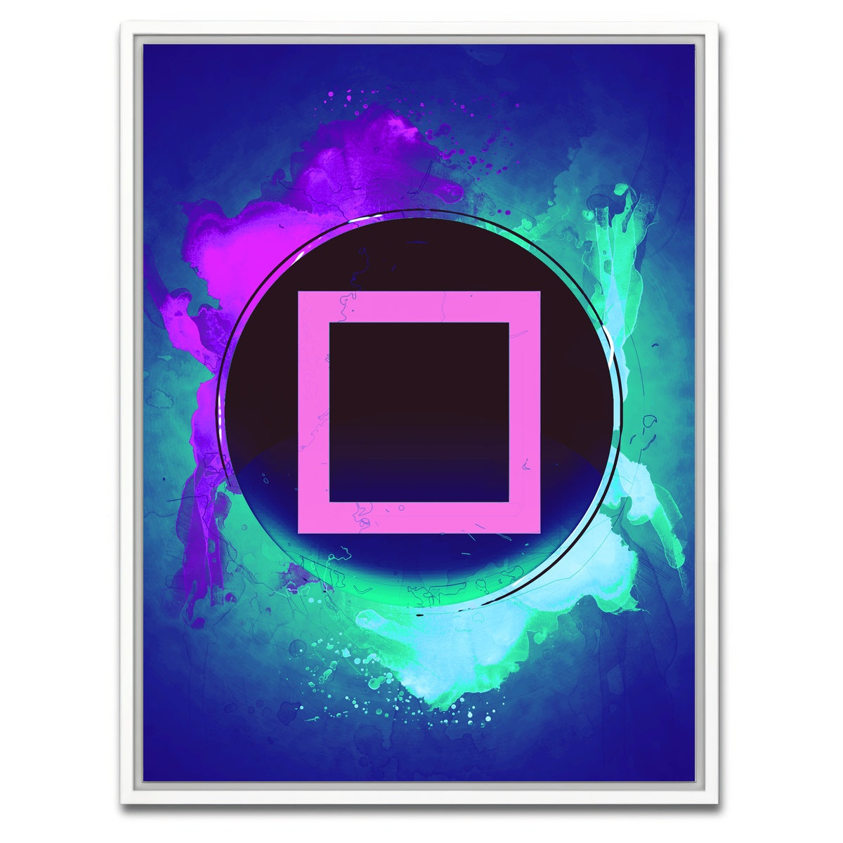 AUTO-MOCKUP WHITE | playstation square | 1 Piece | White Framed Canvas | group=3x4