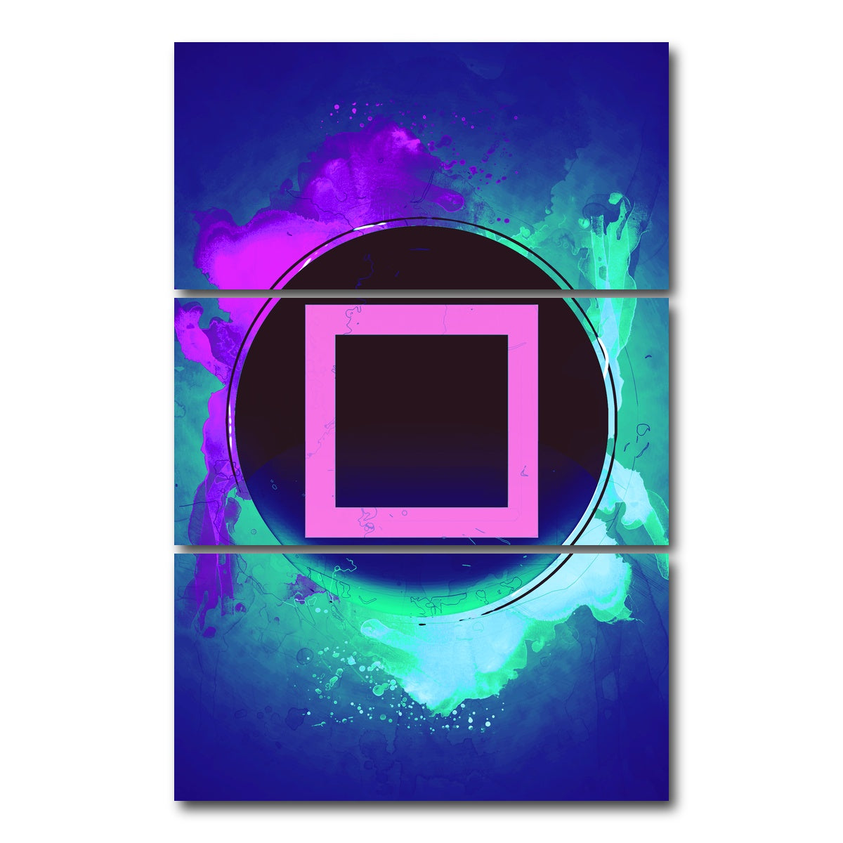 AUTO-MOCKUP WHITE | playstation square | 3 Piece | Gallery Wrap Canvas | group=12x24_stacked