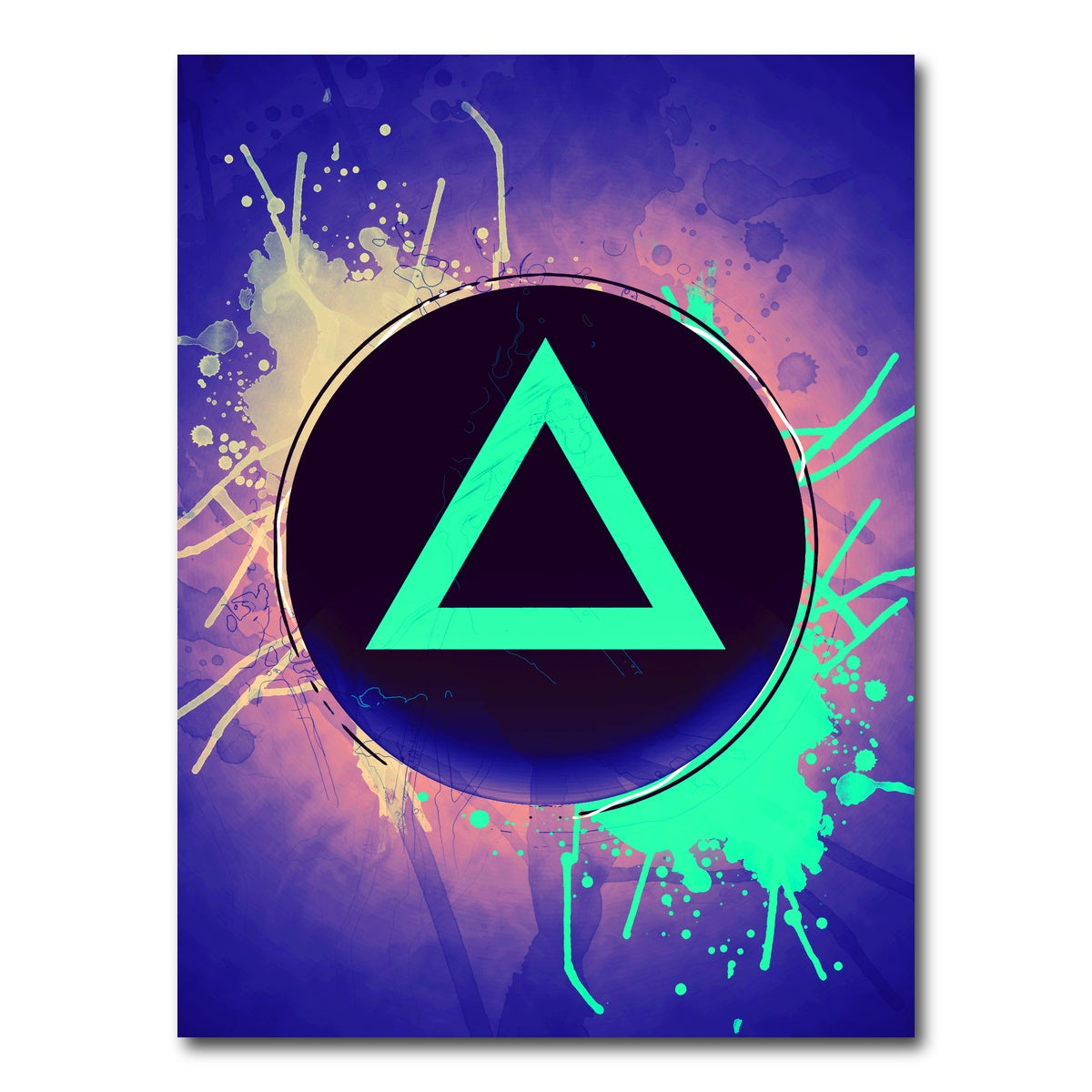 AUTO-MOCKUP WHITE | playstation triangle | 1 Piece | Gallery Wrap Canvas | group=3x4