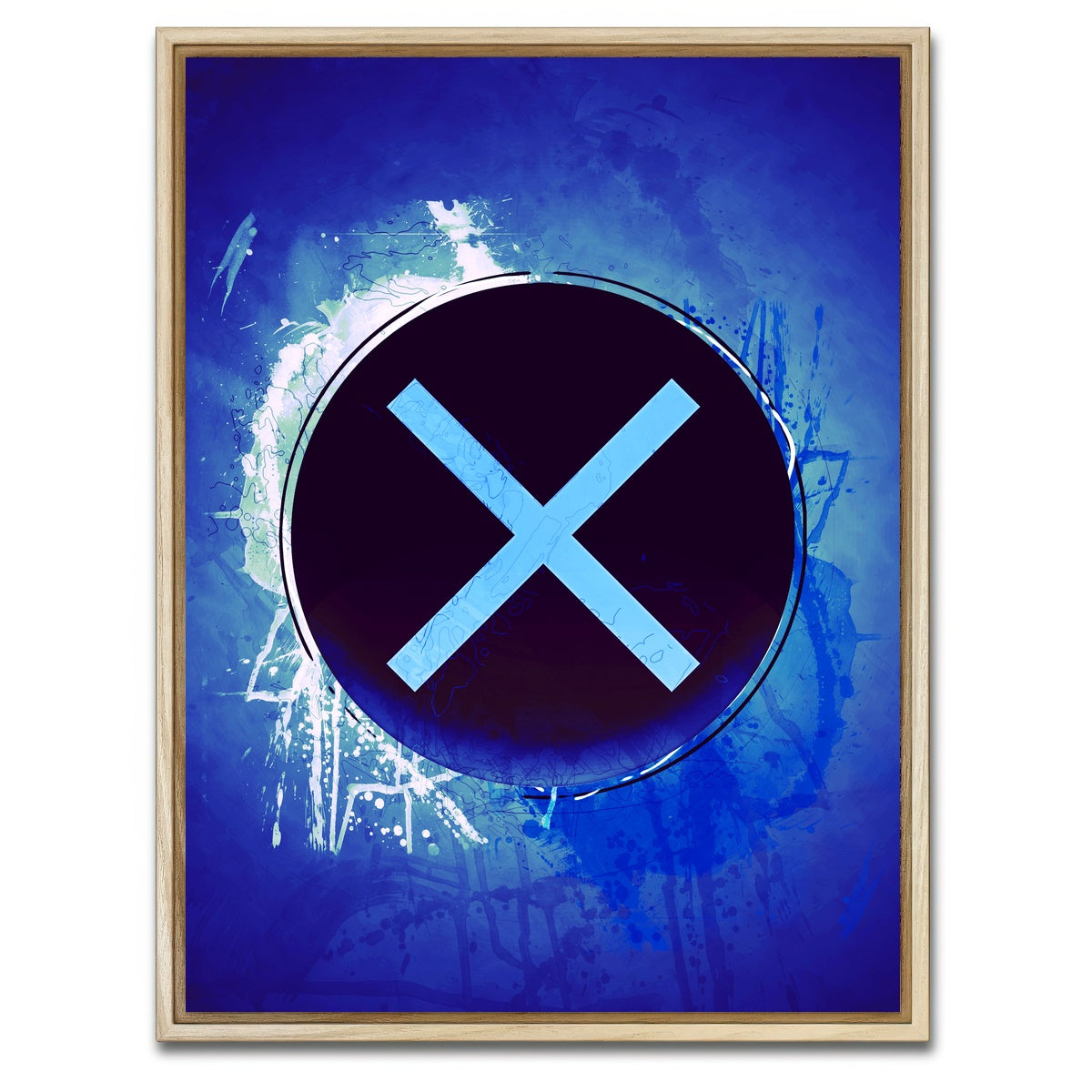 AUTO-MOCKUP WHITE | playstation x | 1 Piece | Natural Framed Canvas | group=3x4