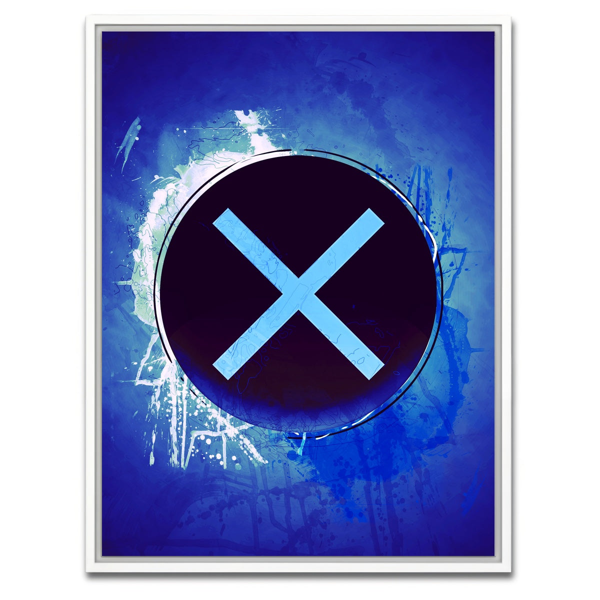 AUTO-MOCKUP WHITE | playstation x | 1 Piece | White Framed Canvas | group=3x4