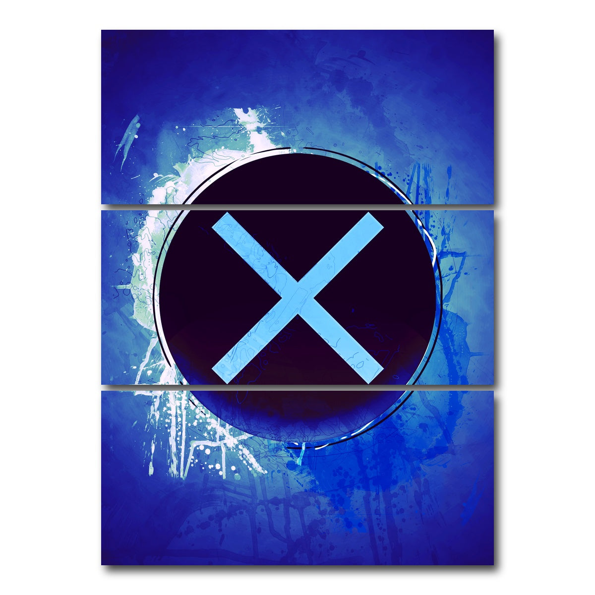 AUTO-MOCKUP WHITE | playstation x | 3 Piece | Gallery Wrap Canvas | group=8x18_stacked