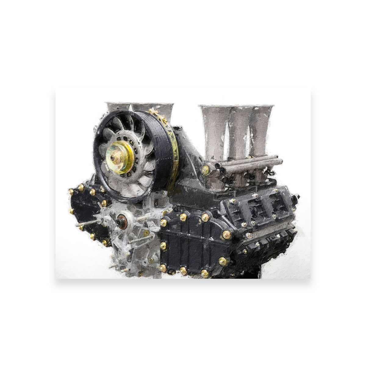 Porsche 911 Engine 1 Wall Art