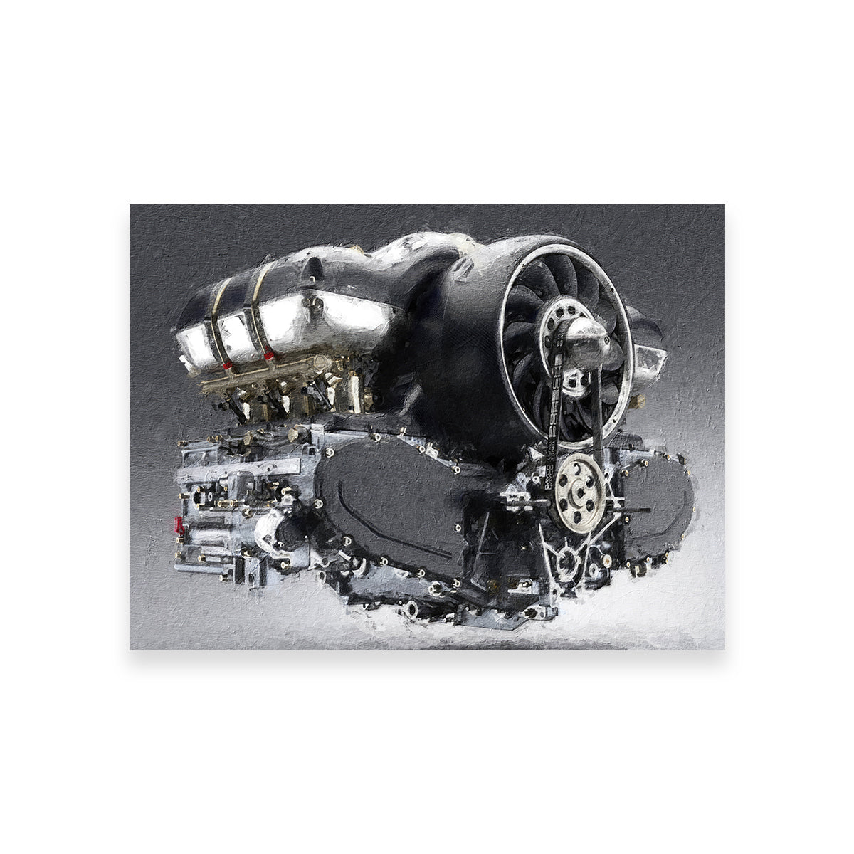 Porsche 911 Engine Wall Art