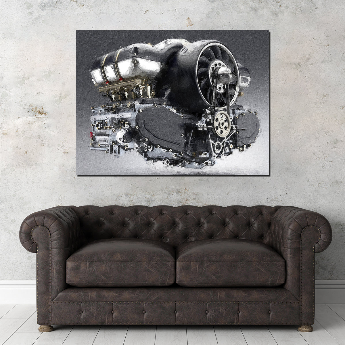 Porsche 911 Engine Wall Art