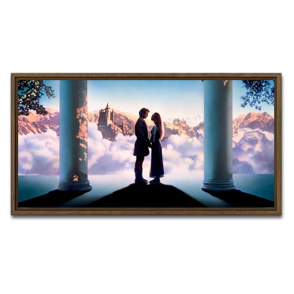 AUTO-MOCKUP WHITE | princess bride | 1 Piece | Walnut Framed Canvas | group=2x1