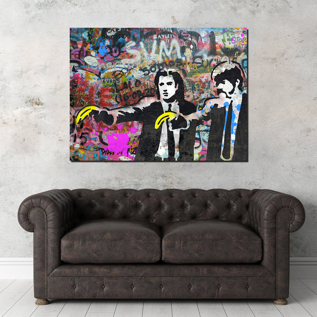 Pulp Fiction Bananas Wall Art