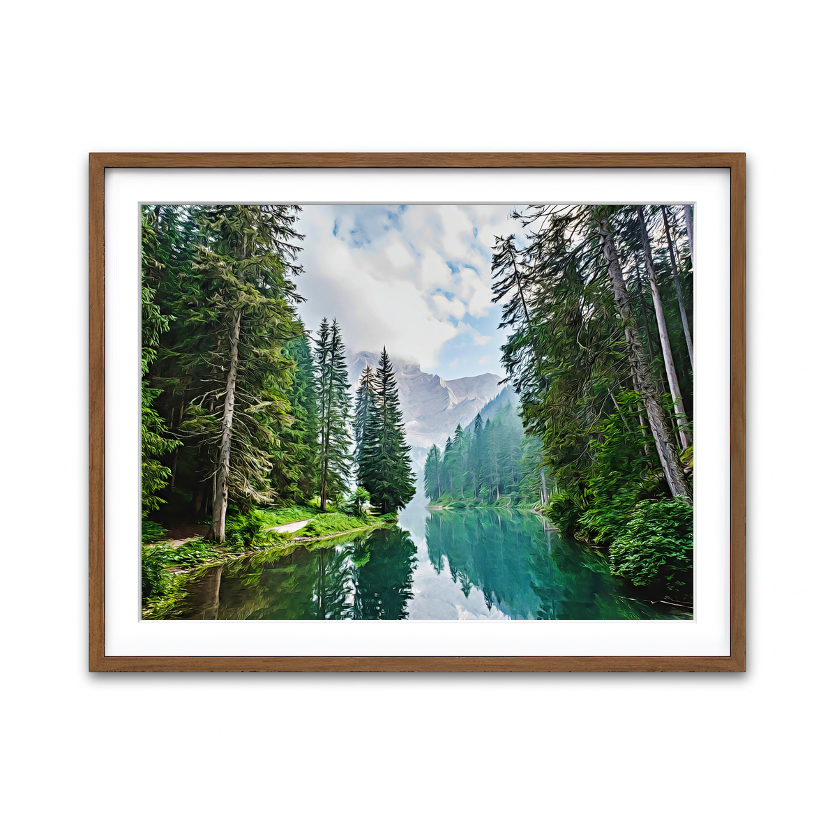 Framed Print 4x3 Walnut