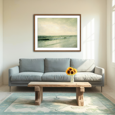 AUTO-MOCKUP ROOM | Quiet Seascape Wall Art