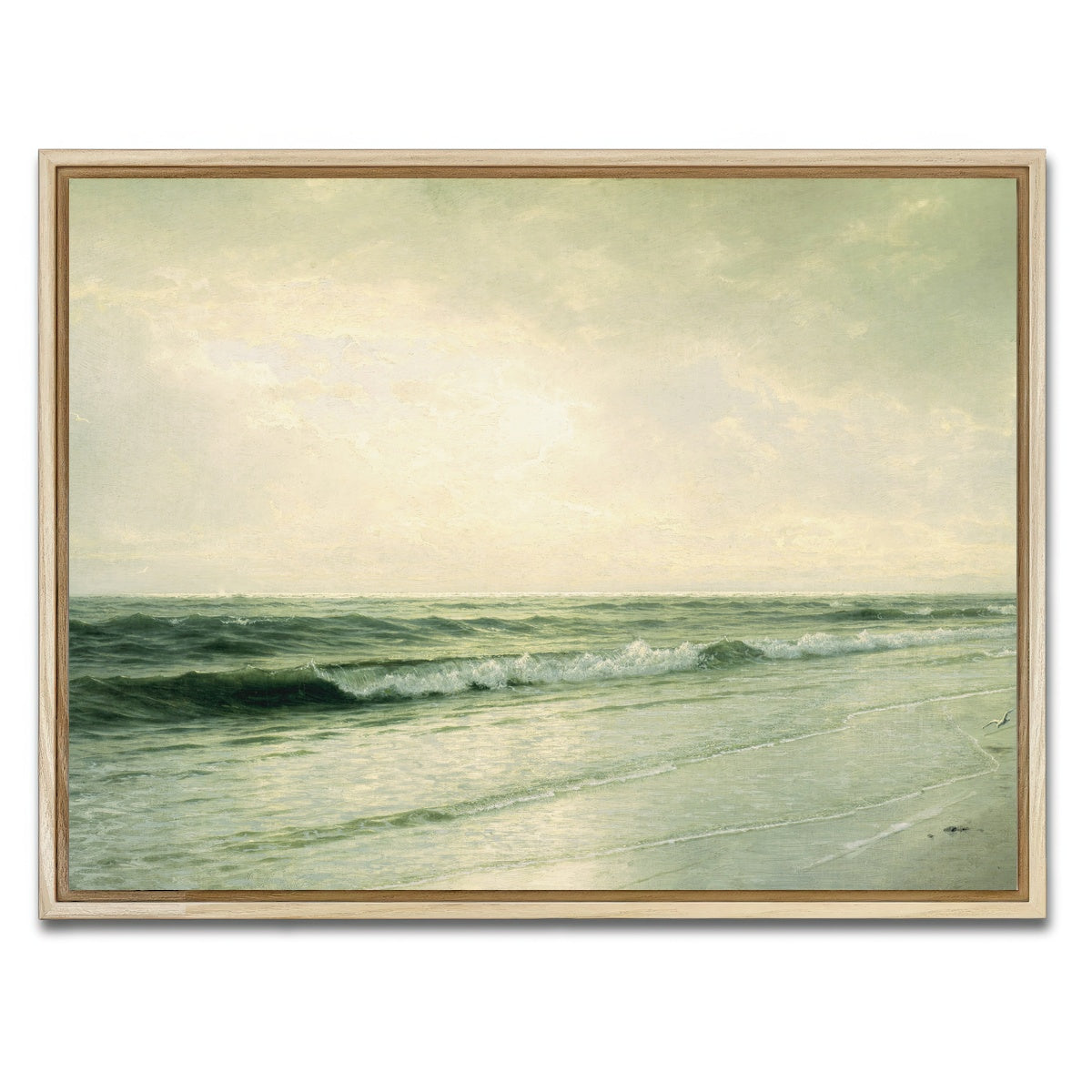 AUTO-MOCKUP WHITE | quiet seascape | 1 Piece | Natural Framed Canvas | group=4x3