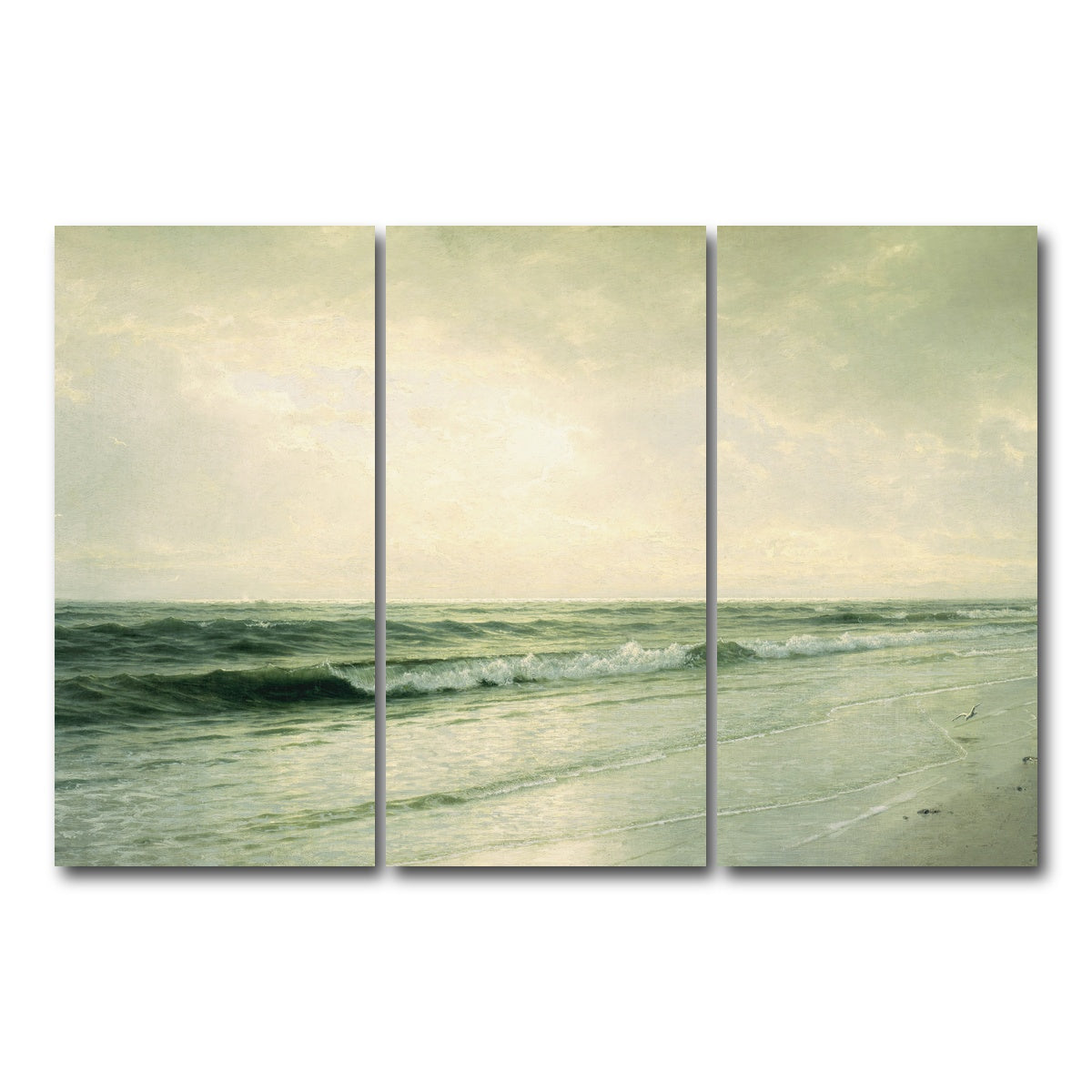 AUTO-MOCKUP WHITE | quiet seascape | 3 Piece | Gallery Wrap Canvas | group=12x24