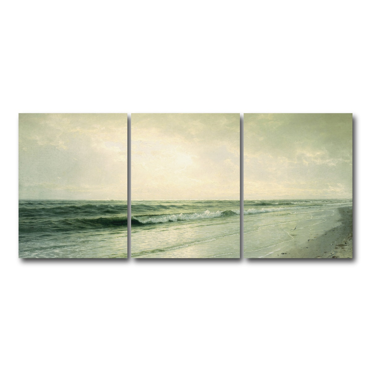 AUTO-MOCKUP WHITE | quiet seascape | 3 Piece | Gallery Wrap Canvas | group=18x24