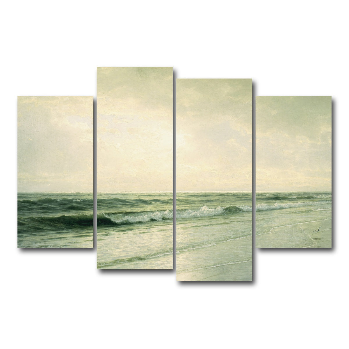 AUTO-MOCKUP WHITE | quiet seascape | 4 Piece | Gallery Wrap Canvas | group=4_short