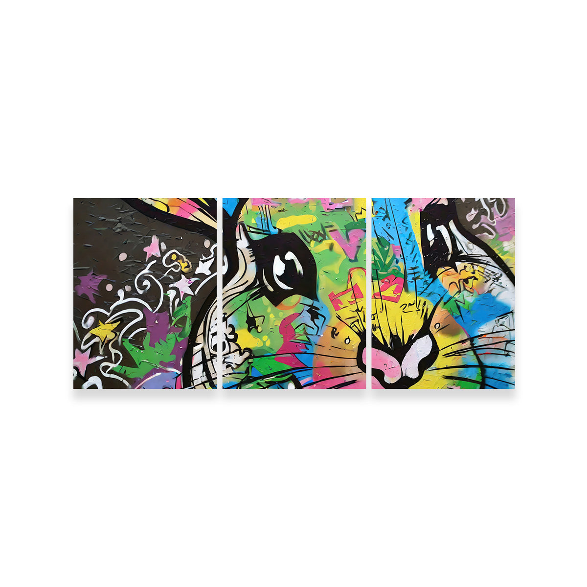 Rabbit Graffiti Wall Art