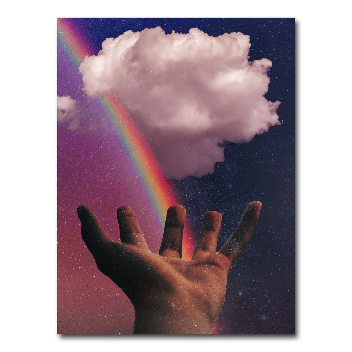 AUTO-MOCKUP WHITE | rainbow hand | 1 Piece | Gallery Wrap Canvas | group=3x4