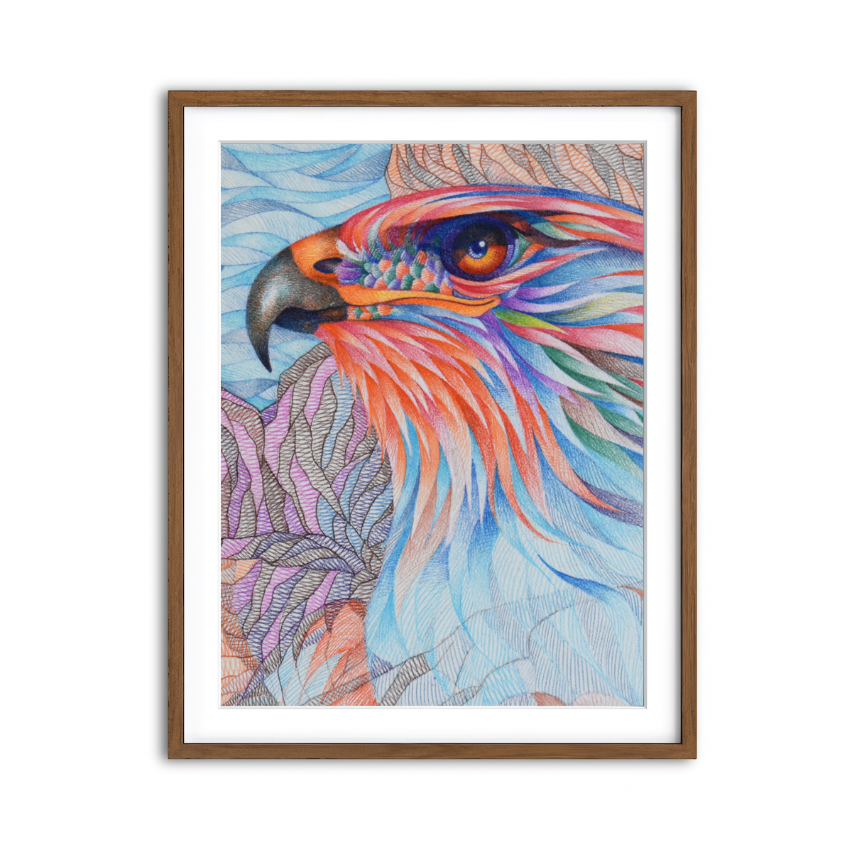 Framed Print 3x4 Walnut