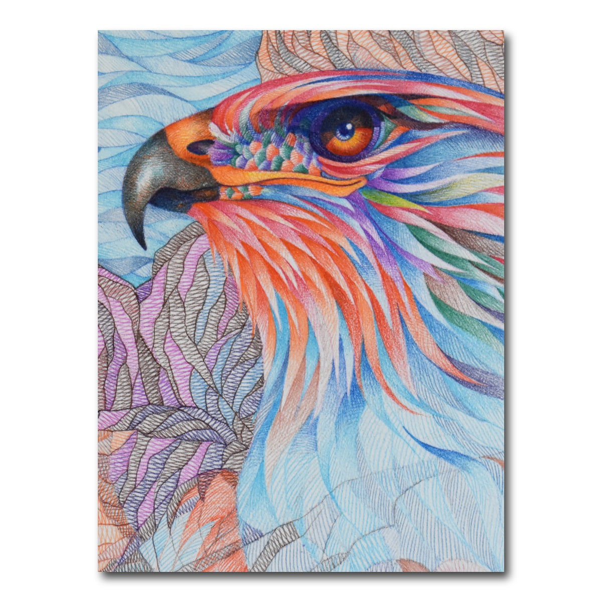 AUTO-MOCKUP WHITE | raptor awaiting | 1 Piece | Gallery Wrap Canvas | group=3x4