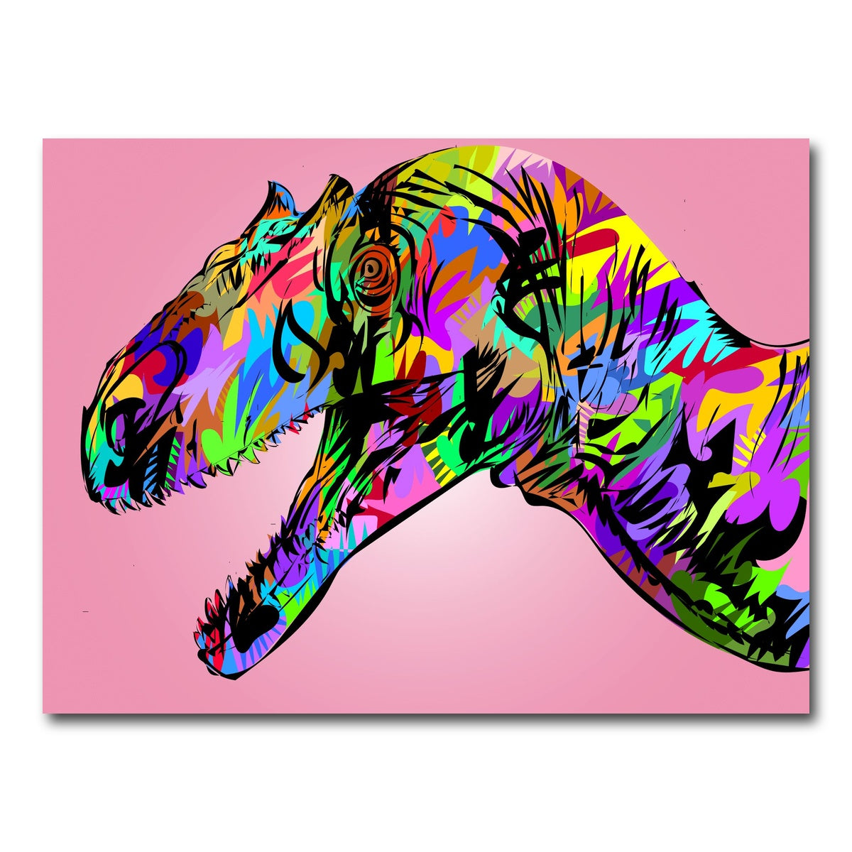 AUTO-MOCKUP WHITE | raptor closeup | 1 Piece | Gallery Wrap Canvas | group=4x3