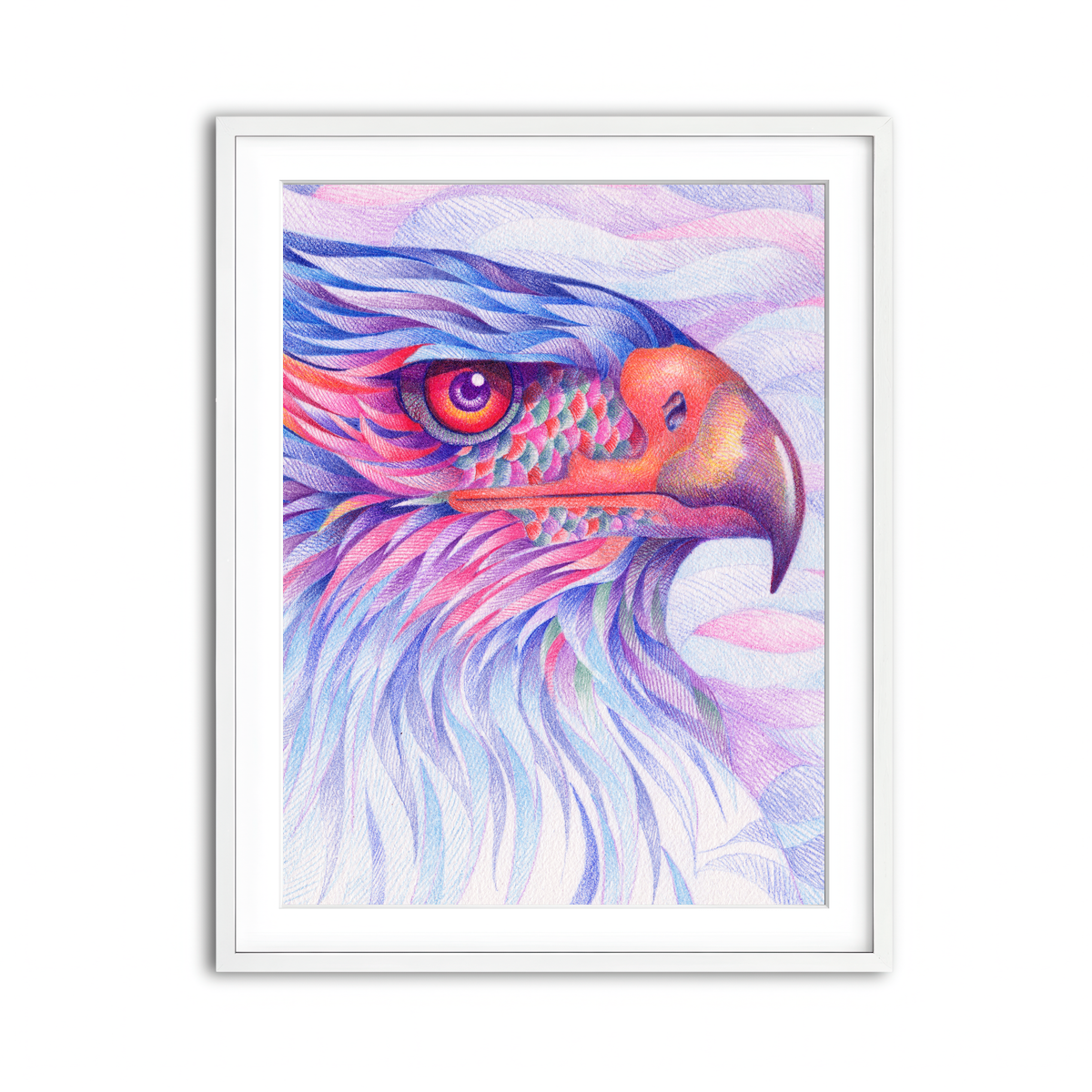 Framed Print 3x4 White