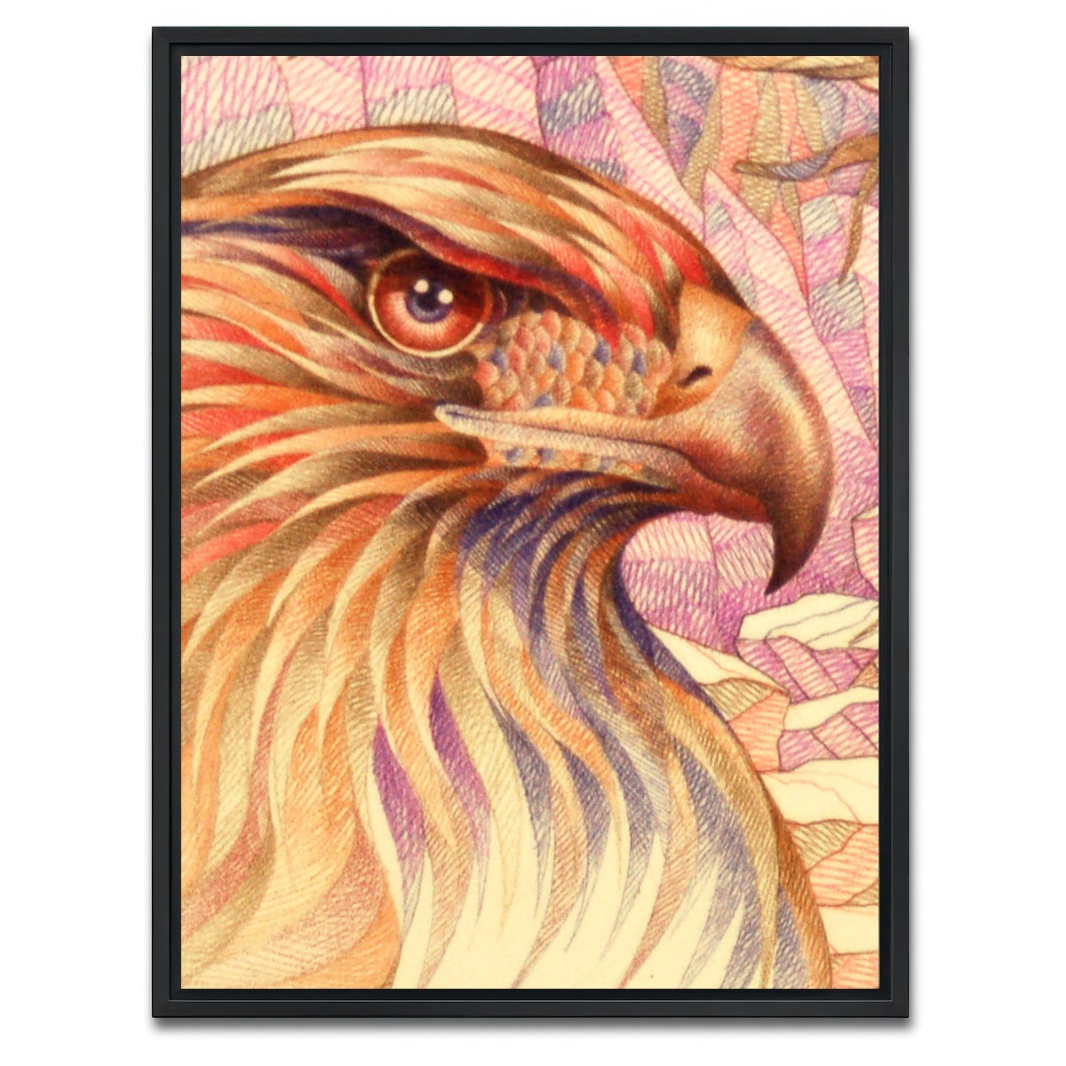 AUTO-MOCKUP WHITE | raptor's on the lookout | 1 Piece | Black Framed Canvas | group=3x4