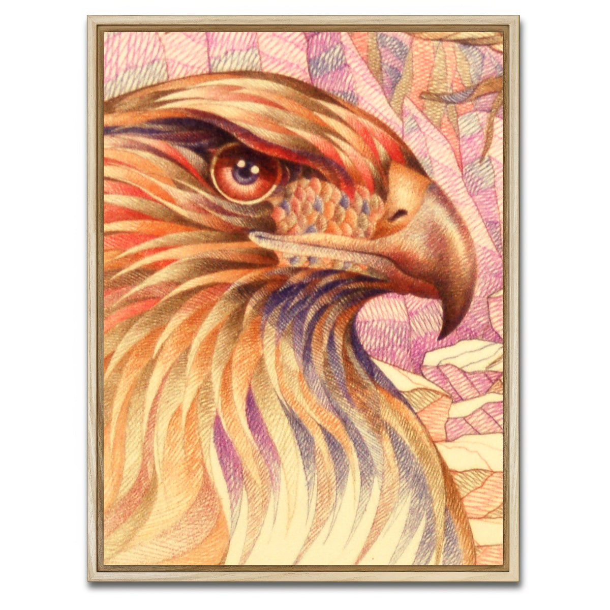 AUTO-MOCKUP WHITE | raptor's on the lookout | 1 Piece | Natural Framed Canvas | group=3x4