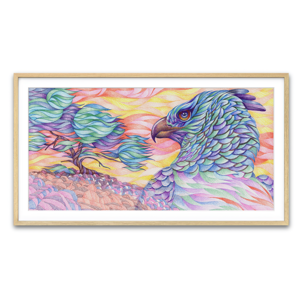 Framed Print 2x1 Natural