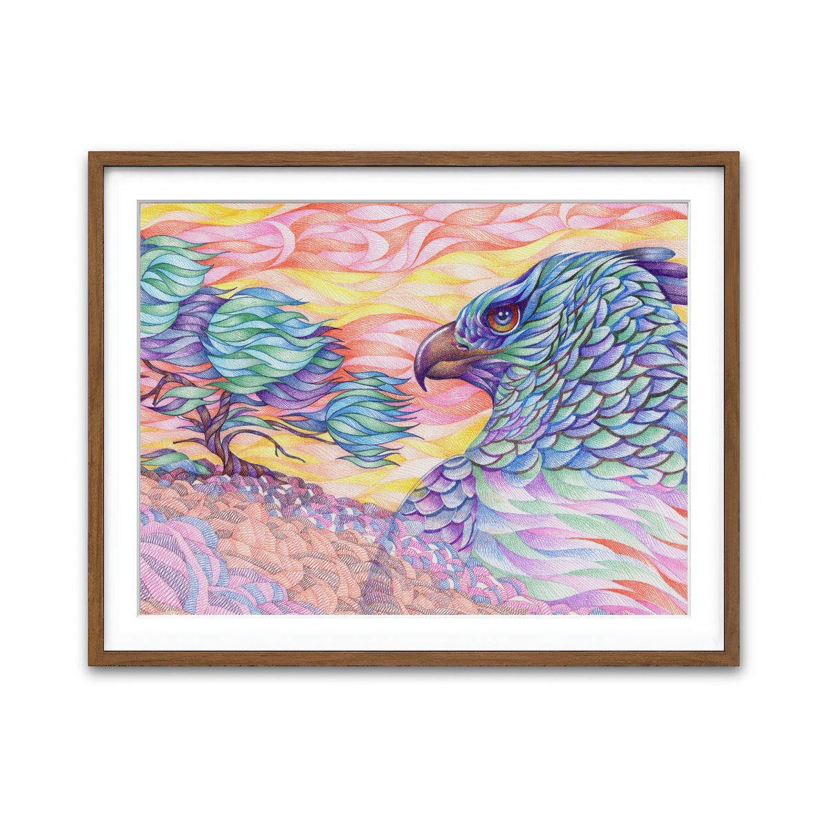 Framed Print 4x3 Walnut