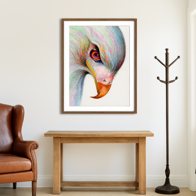 AUTO-MOCKUP ROOM | Raptor's Watchful Eye Wall Art