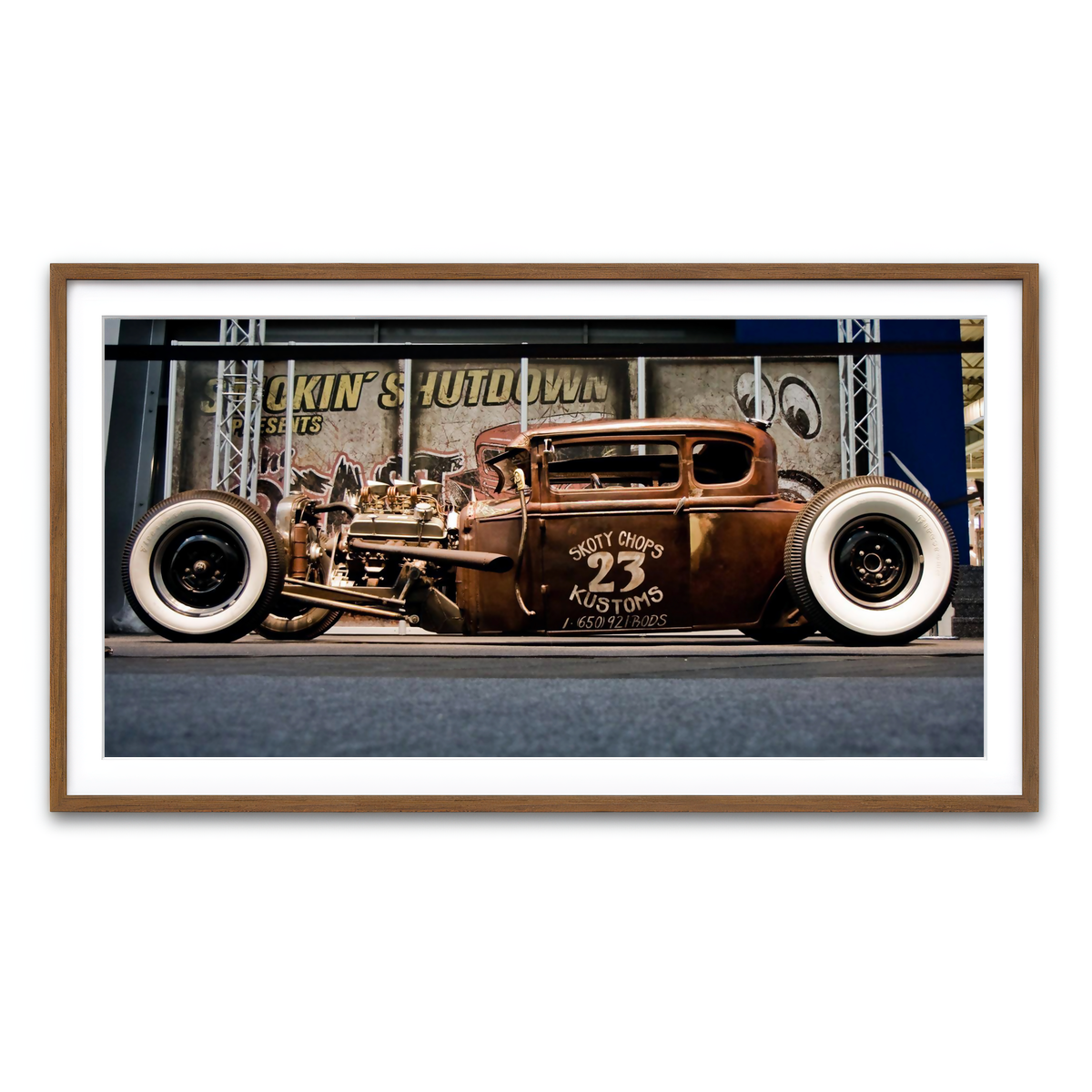 Framed Print 2x1 Walnut