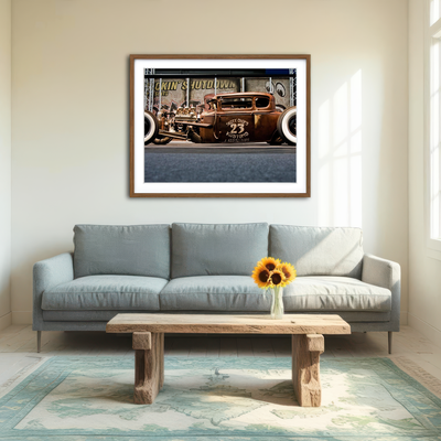 AUTO-MOCKUP ROOM | Rat Rod Wall Art