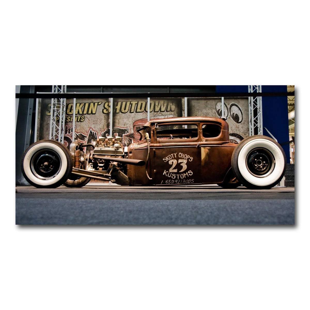 AUTO-MOCKUP WHITE | rat rod | 1 Piece | Gallery Wrap Canvas | group=2x1