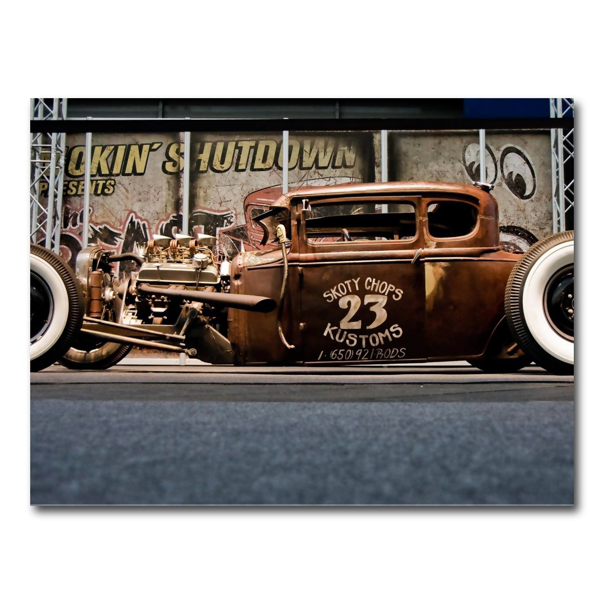 AUTO-MOCKUP WHITE | rat rod | 1 Piece | Gallery Wrap Canvas | group=4x3