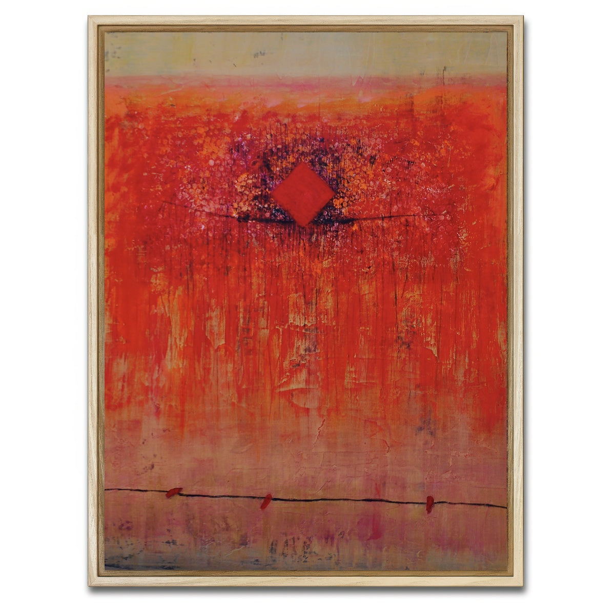 AUTO-MOCKUP WHITE | red diamond | 1 Piece | Natural Framed Canvas | group=3x4