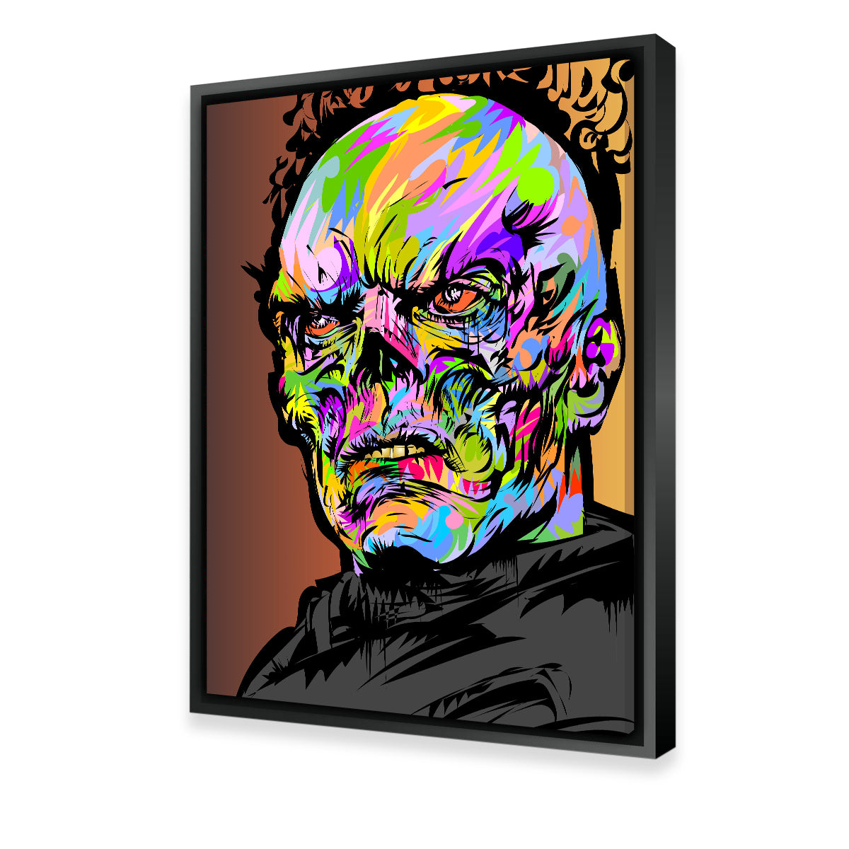 Red Skull Color Wall Art