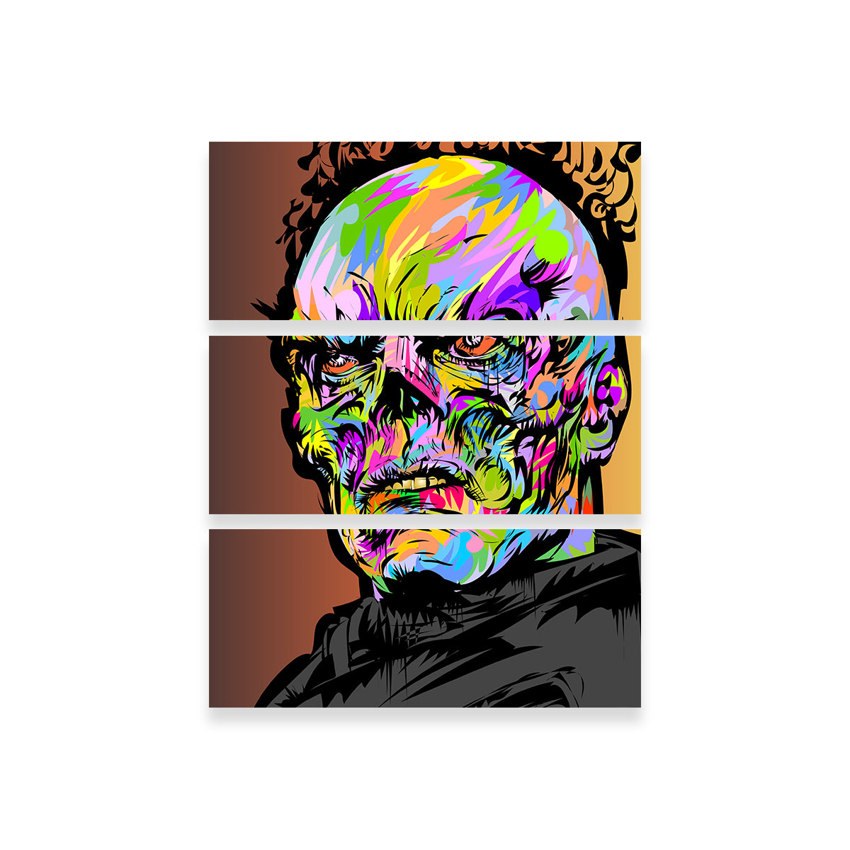 Red Skull Color Wall Art